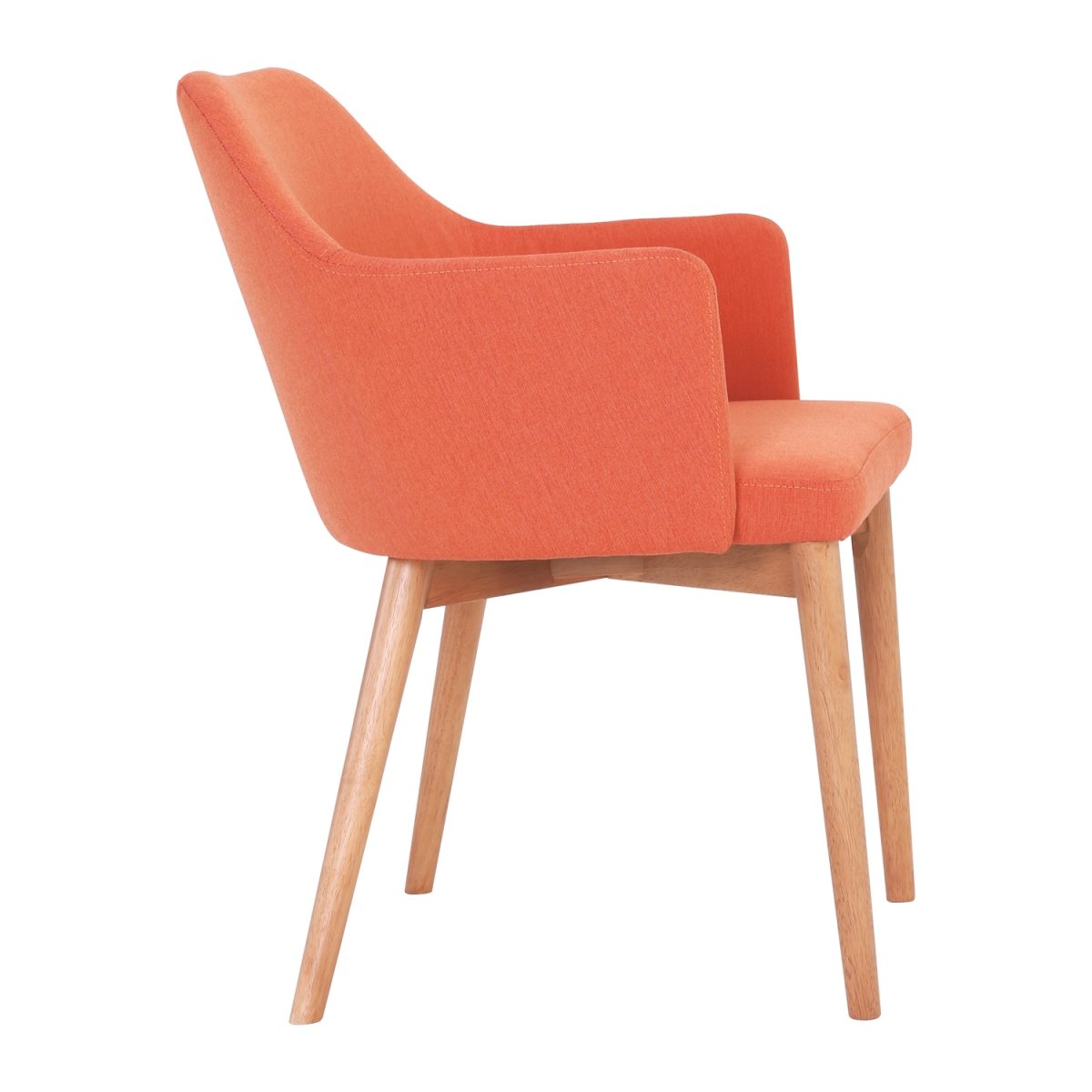 GITEL Fabric Arm Chair-Orange - Image 2