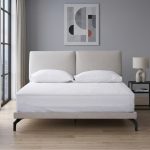BEAUX Queen Size Bed Frame-Beige