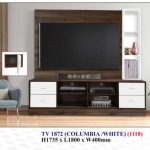 ADRIANA 180CM TV Wall Unit-White+Walnut - Image 3