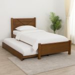 ALEXANDER Single Size Pull Out Bed Frame-Walnut - Image 2