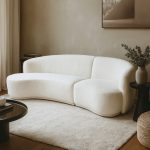 CUSTOM MADE-HENNA 3 Seater Curve Shaped Sofa - Image 3