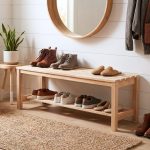 SPRING 120CM Wooden Shoe Bench-Natural