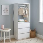 VESTA 3 Drawers Kids Open Wardrobe-White - Image 2