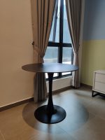 TULIP D80CM Round Dining Table-Black - Image 3