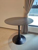 TULIP D80CM Round Dining Table-Black - Image 2