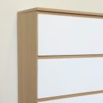 [Premium Grade ] VESTA 4 Drawer Chest-Oak+White - Image 2