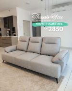 CUSTOM MADE-PHOEBE 3 Seater Push Back Sofa- Anti Cat Scratch Fabric - Image 13