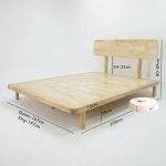 TOSHIKO Full Solid Wood Queen & King Size Bed Frame-Natural - Image 12