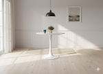 TULIP D80CM Round Dining Table-White - Image 3