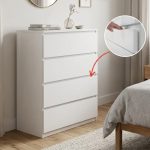 [Premium Grade ] VESTA 4 Drawer Chest-White
