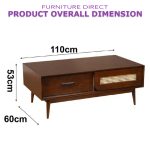 ANANTARA 6 Feet Living Set-Walnut - Image 3