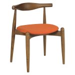 BOUVIER Solid Wood Dining Chair-Orange(set of 2) - Image 2