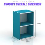 MANDY 2 Tier Storage Cube Cabinet-5 colors - Image 3