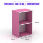 MANDY 2 Tier Storage Cube Cabinet-5 colors - Image 4