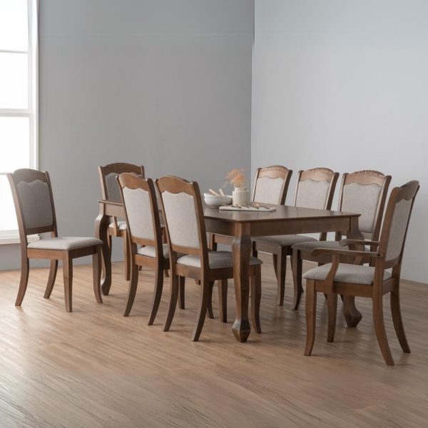 LOTUM 2 Meter 8 Seater Dining Set-Cocoa