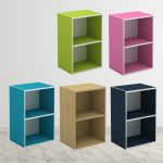 MANDY 2 Tier Storage Cube Cabinet-5 colors