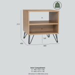 SIMON Side Table-Oak - Image 4