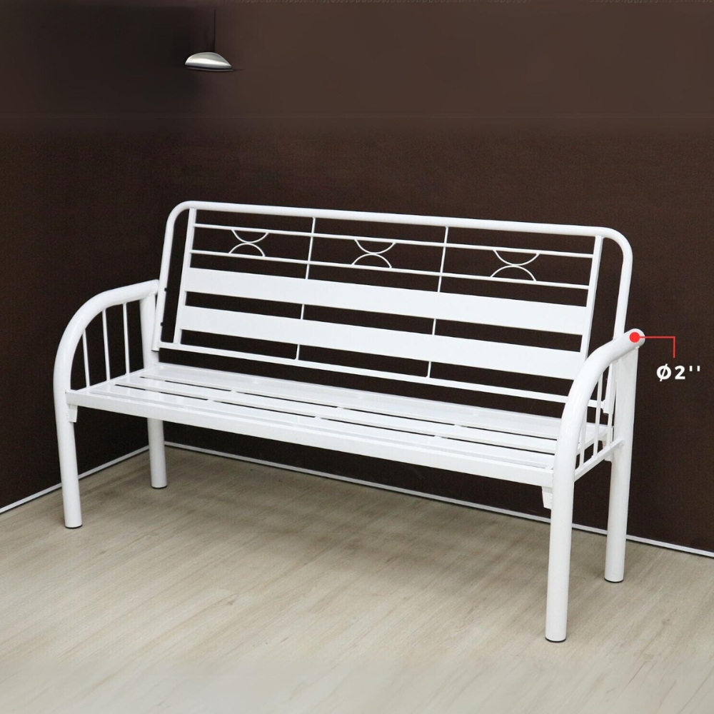 Metal bench chair deals