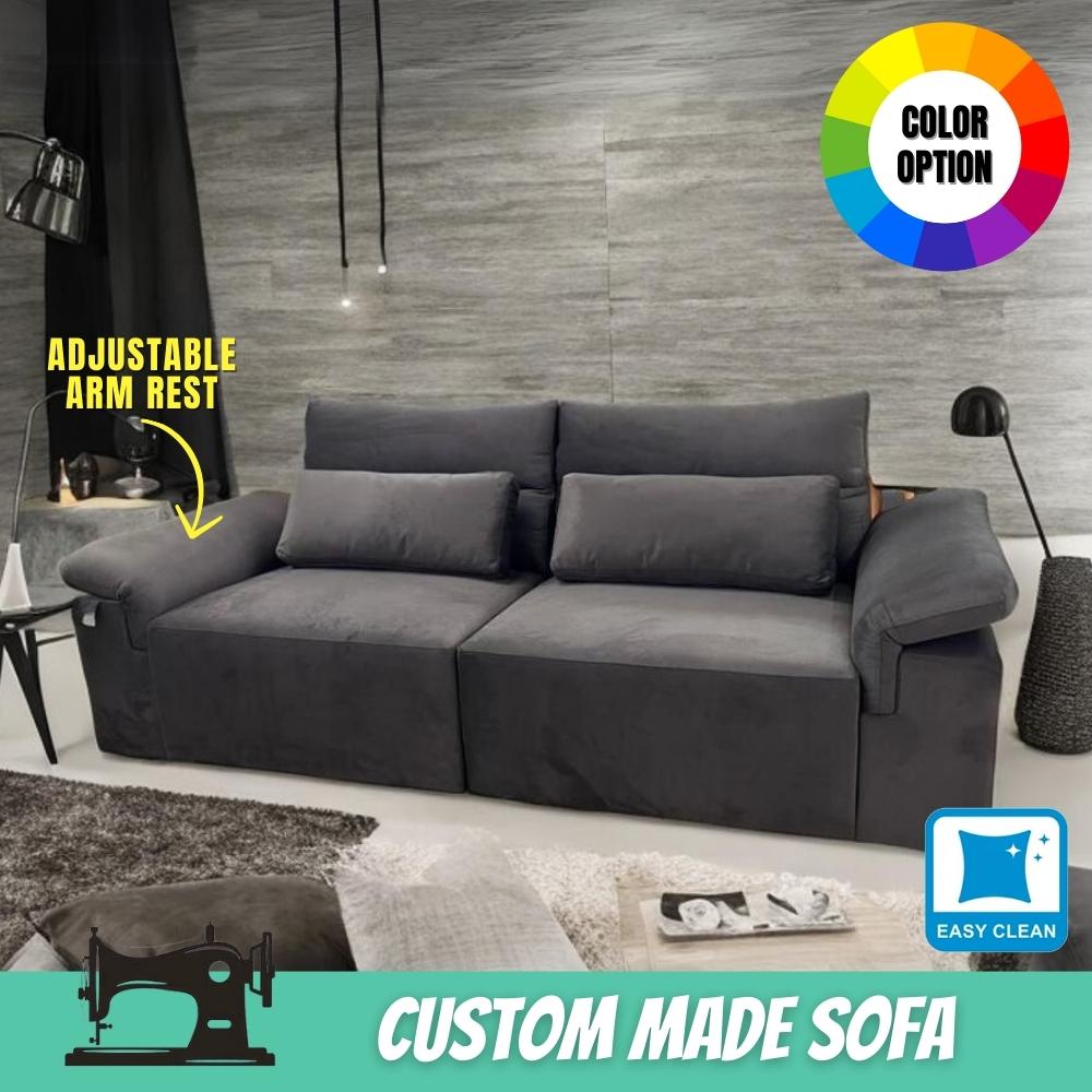 Custom fabric sofa deals