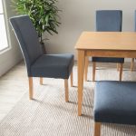 MESI 6 Seater Dining Set With Bench-Blue - Image 2