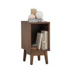 TENJI Wood Veneer Side Table-Cocoa - Image 2