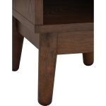 TENJI Wood Veneer Side Table-Cocoa - Image 4