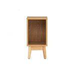 TENJI 25cm Compact Size Bedside Table-Oak - Image 2