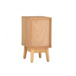 TENJI 25cm Compact Size Bedside Table-Oak - Image 3
