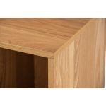 TENJI 25cm Compact Size Bedside Table-Oak - Image 5