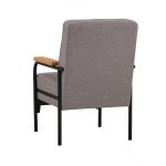 DALE 1 Seater Retro Sofa-Grey - Image 3