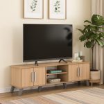 NAOMI 160cm 4 Door TV Cabinet-Ebonnese