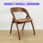AMIRA Dining Chair-Walnut - Image 10