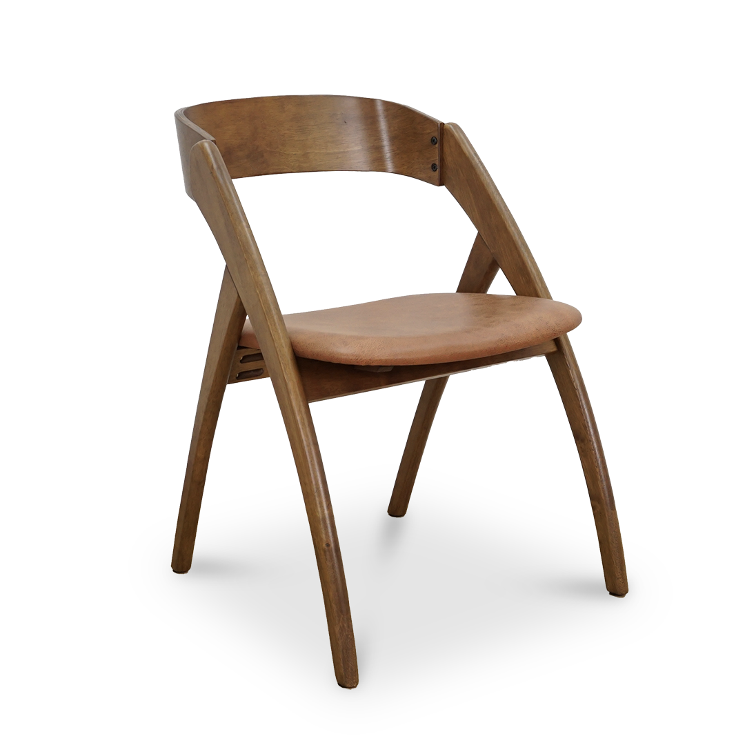 AMIRA ARM CHAIR-3 AMIRA Dining Chair-Walnut - Image 1