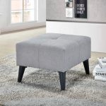 MARCO 52x52CM Fabric Stool-Light Grey