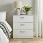 MEMPHIS 3 Drawer Chest Drawer-White