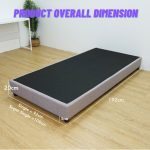 OWEN Super Single Size 6 inc Divan Bed Base-Grey - Image 6