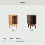 TENJI Wood Veneer Side Table-Cocoa - Image 9