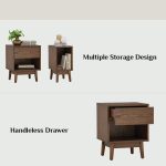 TENJI Wood Veneer Side Table-Cocoa - Image 10