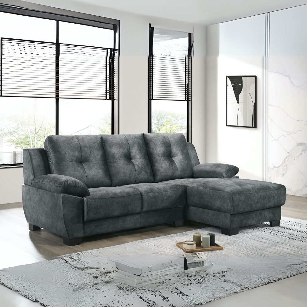 WALTER 3 Seater L Shaped Sofa 2 Sides
