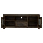 LAYTON 150cm Solid Wood TV Cabinet-Rustic Distress - Image 5