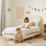 ALISA Single Divan Bed Frame-Beige Velvet