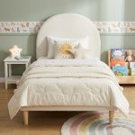 ALISA Single Divan Bed Frame-Beige Velvet