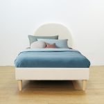 ALISA Single Divan Bed Frame-Beige Velvet - Image 9