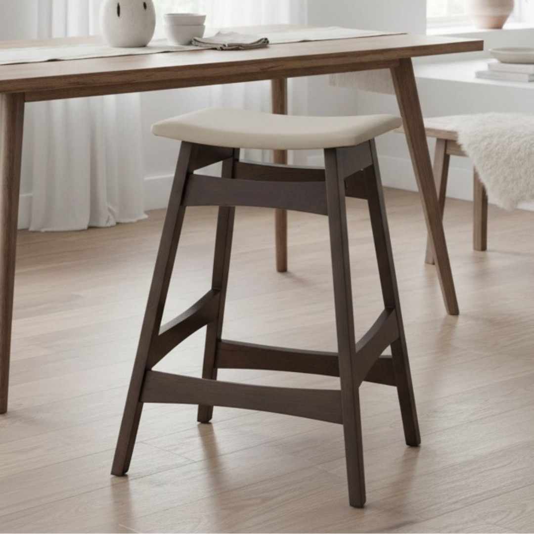 ANS-241497 MAIN BENSON 23" Counter Bar Stool-Chestnut - Image 1