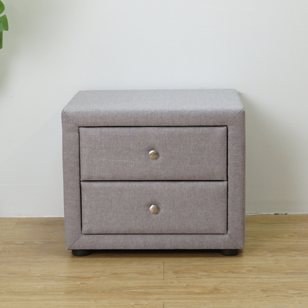 xr:d:DAFIFf85bZc:2721,j:7206173811283869723,t:24010406 MANADO 2 Drawers Bedside Table-Light Grey - Image 1