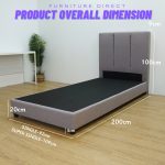 [Package] MANADO Divan Bed With 5" Foam Mattress-2 Sizes - Image 7