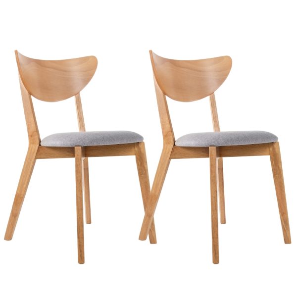 [Set Of 2] MAXICO Dining Chair-Natural