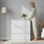 VESTA Premium Grade 3 Drawer Chest-White