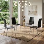 [4 Pcs] MIZELL Bent Wood Dining Chair-Black