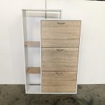 MILO Space Saver Shoe Cabinet-Oak - Image 8